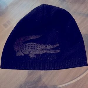 Lacoste Black winter hat